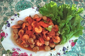 Cara Membuat Bola-bola ikan udang asam manis Anti Gagal