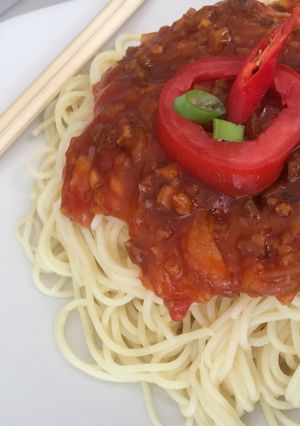 Foto resep Spagheti Bolognaise Instan