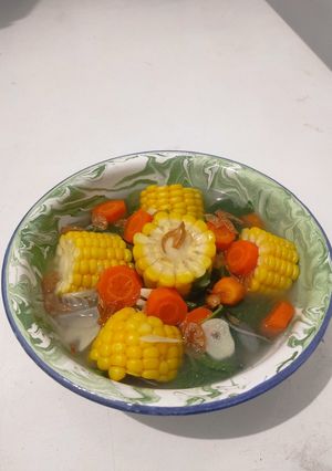 Foto resep Sayur Bening Warna Warni (Bayam Wortel Jagung)
