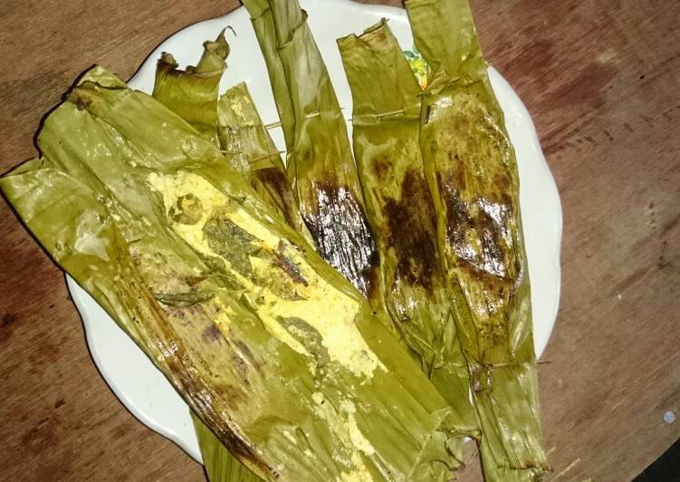 Cara mudah mengolah Pepes salmon asap tahu kemangi, Sempurna