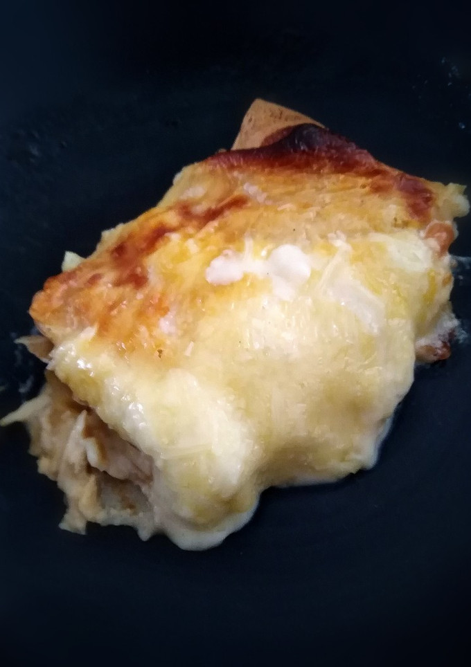 Una foto de Lasaña de crepes