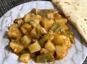 Una foto de chilacas con queso