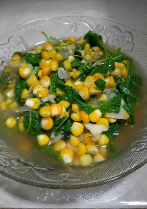 Foto resep Sayur bayam jagung (lebih wangi dan gurih)