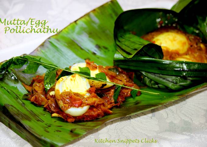 Mutta/Egg Pollichathu recipe main photo