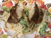 A picture of fettuccine alfredo