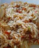 Guiso de arroz con pollo