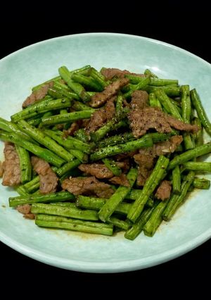 Hình của món SP.0946 - Bò Xào Đậu Đũa Teriyaki.