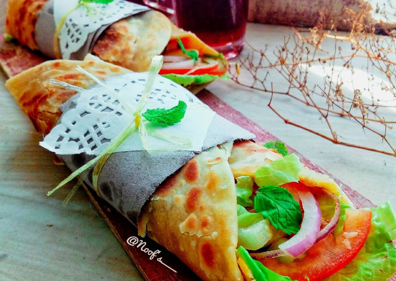 Bagaimana Membuat Chapati Egg Wrap / Chapati Egg Sandwich, Menggugah
Selera