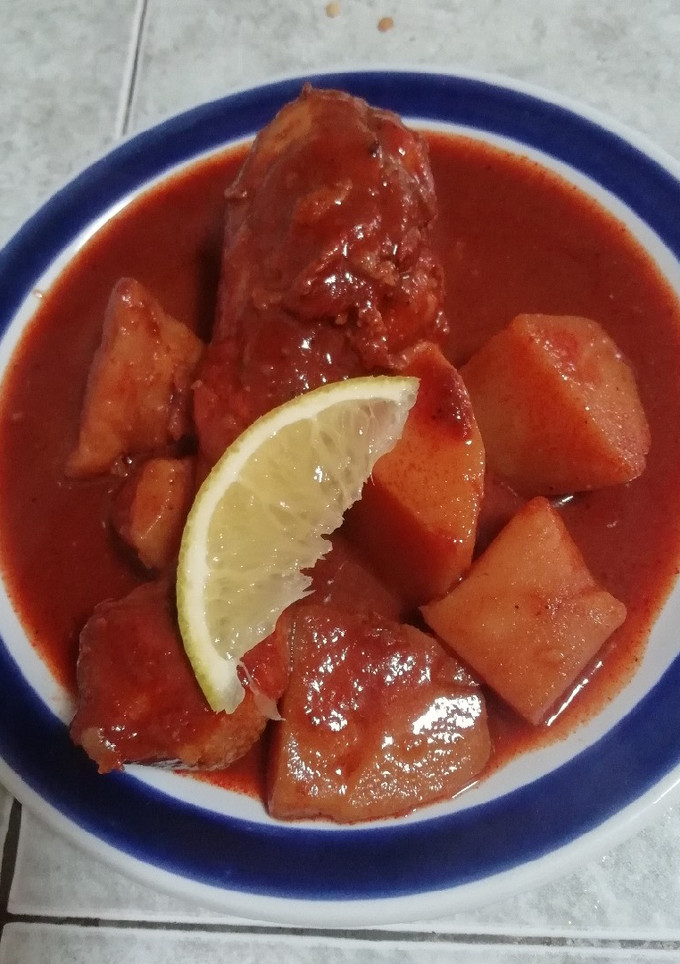 Una foto de Pollo a los cinco chiles