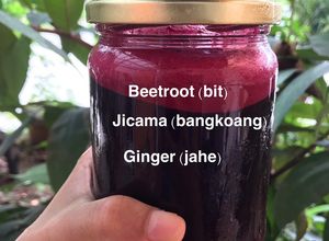 Foto resep Green Juice Dari Sayuran Berbentuk Umbi