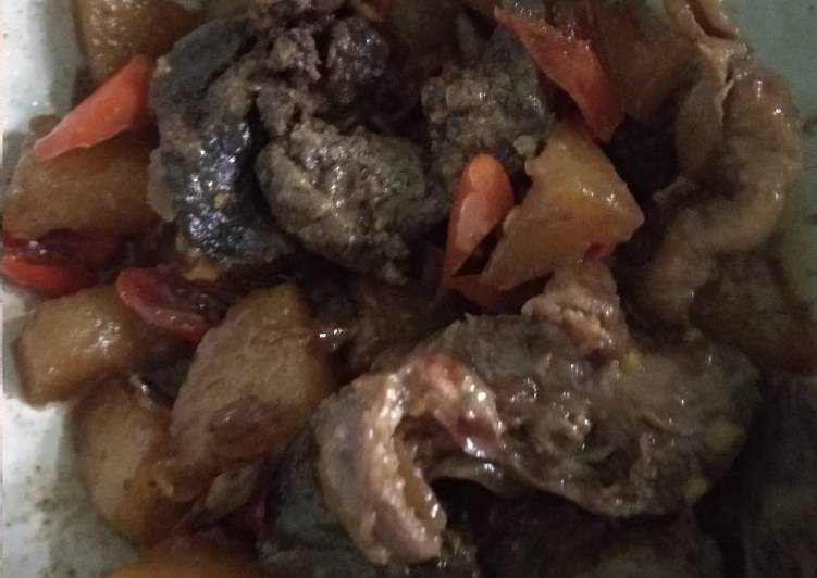 Langkah meracik Oseng-oseng hati ampela kentang pedas manis, Sempurna