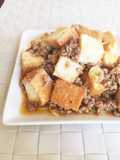 Easy! Mapo Tofu with Fried Tofu and Chili Oil