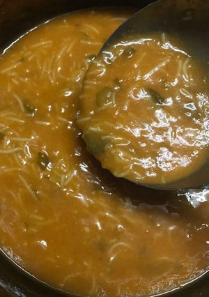 صورة لوصفة شوربة عدس ع طريقتي ولا اشهى ولااروع 😍