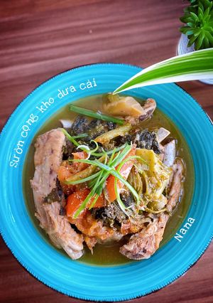 Hình của món Sườn cọng kho dưa cải 🍖🍖🍖.