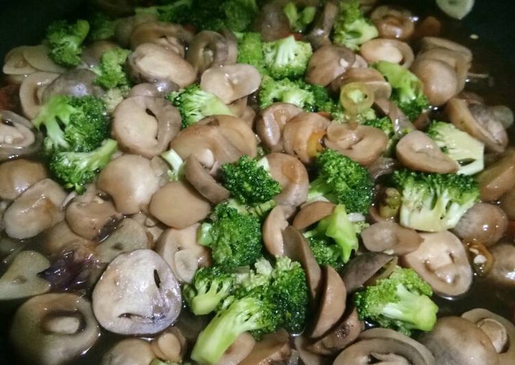 Cara Gampang Membuat Tumis jamur brokoli Anti Gagal