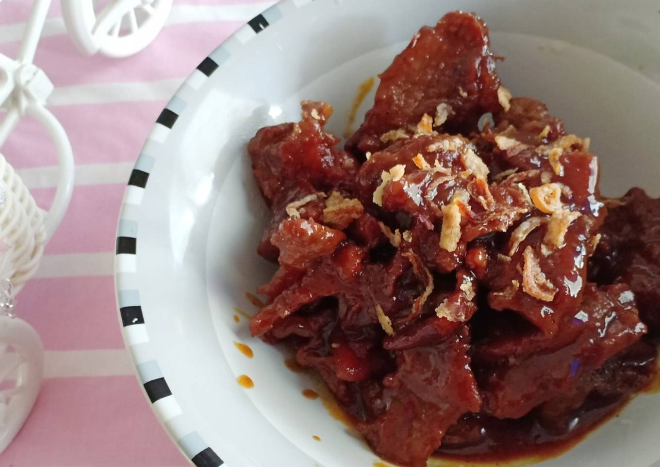 Bistik daging sapi enak dan mudah dengan magicom