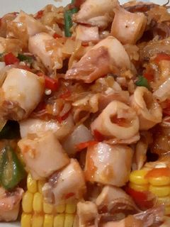 Foto resep Cumi pedas manis
