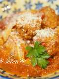 Tomato Stew with Cabbage and Meatballs