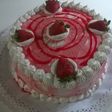 Torta de cumpleaños frutillas con crema
