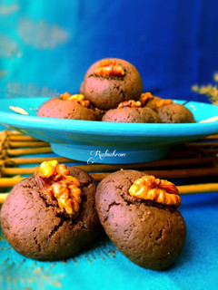 عکسی از دستور کوکی شکلاتی گردویی