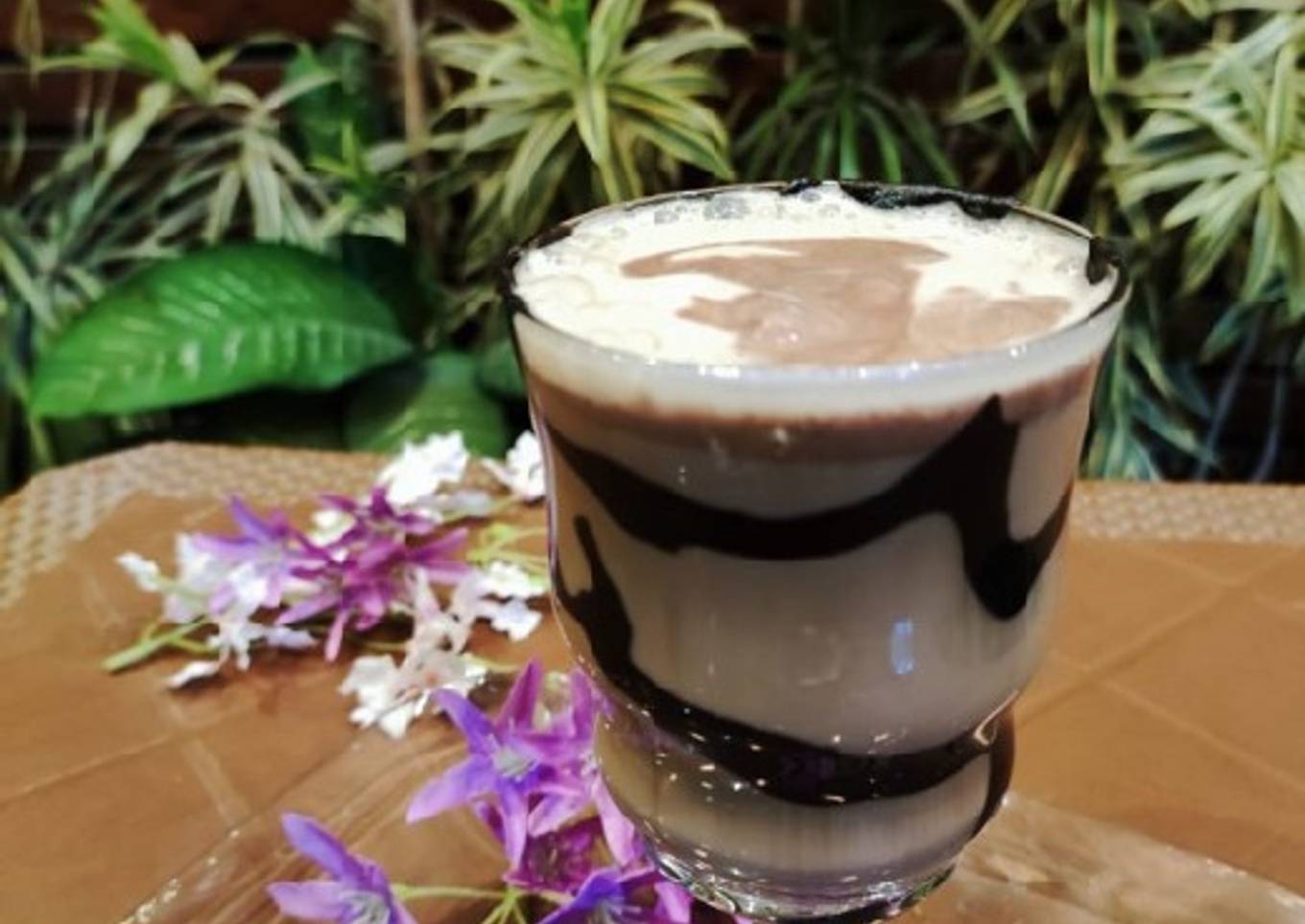 Cold coffee with chocolate