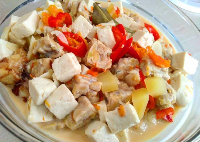 Anti Ribet, Bikin Tahu tempe kentang masak santan Bunda Pasti Bisa