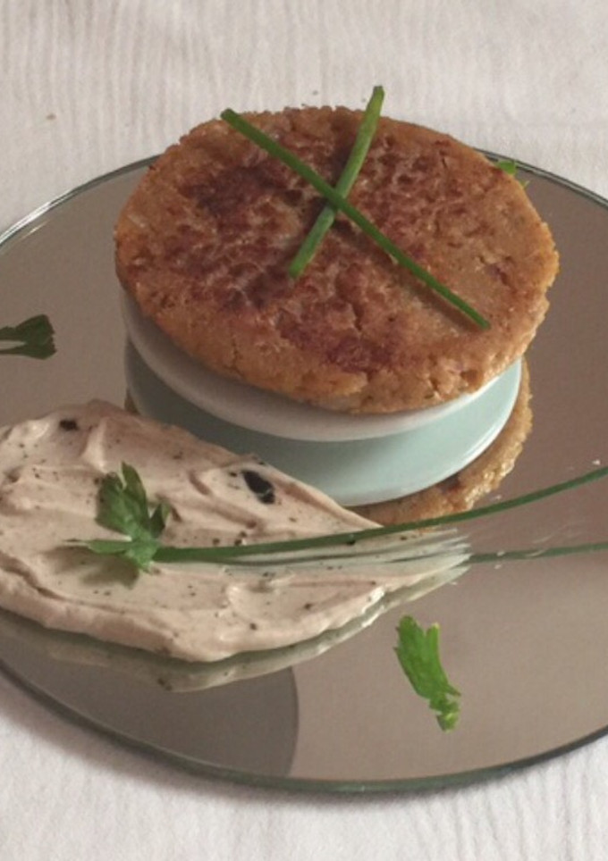Una foto de Hamburguesa de soja texturizada