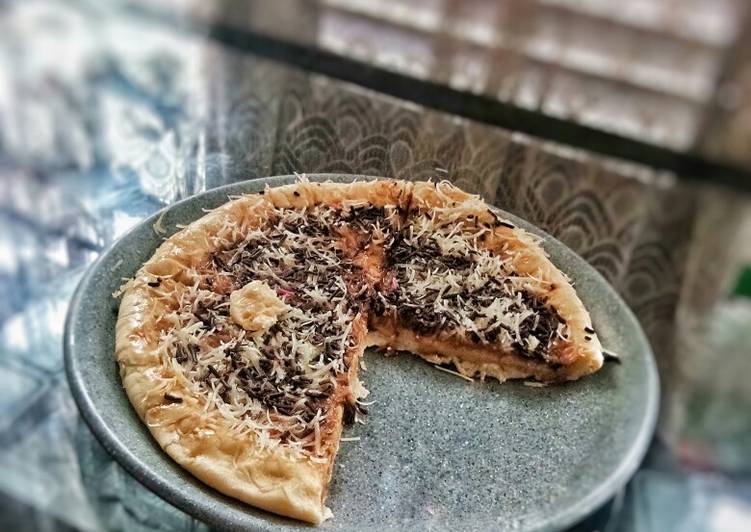 Cara Gampang Membuat Pizza manis teflon, Bikin Ngiler