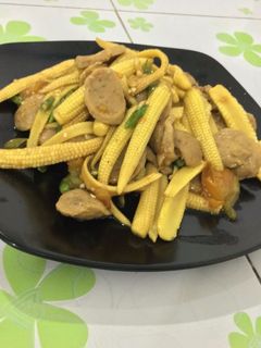 Foto resep Tumis jagung muda bakso