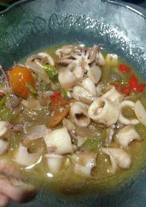 Foto resep Sotong/cumi tumis cabe ijo