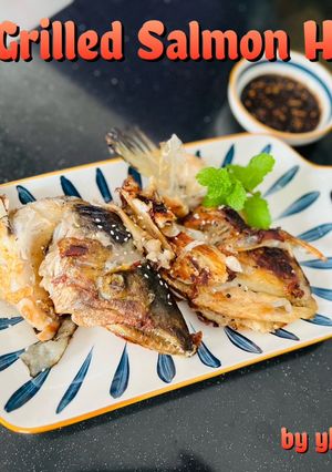Foto resep Salt Grilled Salmon Head ala Mama Asi / yLoVeA