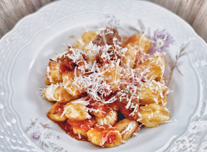 Una foto de Ñoquis de papa "Receta de Paulina Cocina"