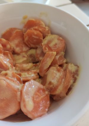 Une photo de 🌺 Carottes crème de coco épicée