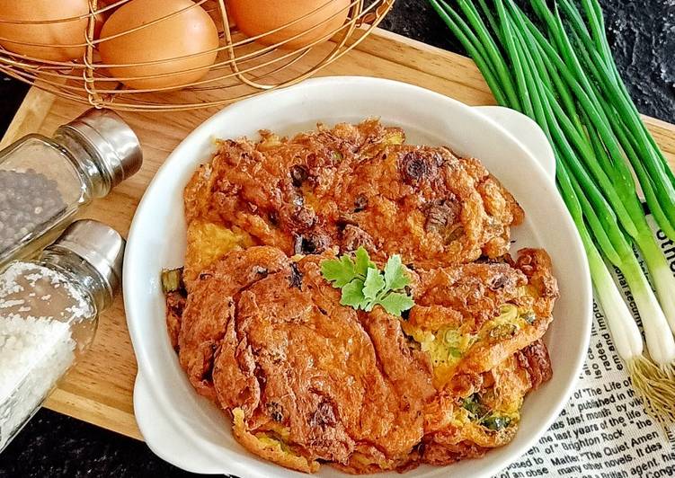 Cara termudah untuk Memasak Delicious Telur Dadar Crispy - Resep Enak