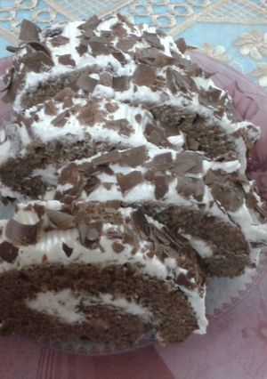 صورة لوصفة سويسرول الشيكولا