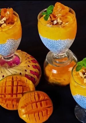 A picture of Mango Chia Pudding.