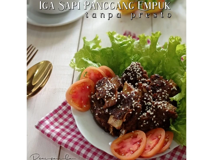 Langkah Mudah untuk Menyiapkan Resep Iga Sapi Panggang Empuk tanpa presto Anti Ribet, Mantap