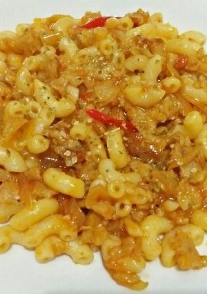 Foto resep Macaroni saos ayam cincang