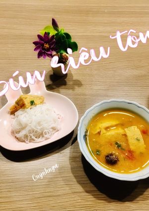 Hình của món Bún riêu tôm 🍤.
