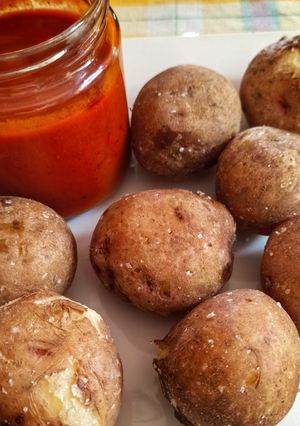 Una foto de Papas arrugás 🥔🥔🥔