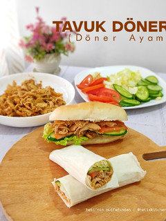 Foto resep Tavuk Döner (Döner Ayam) atau Döner Kebab atau Shawarma