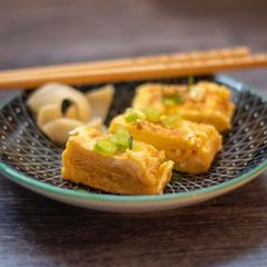 Tamagoyaki or Japanese rolled omelette A picture of Tamagoyaki or Japanese rolled omelette.