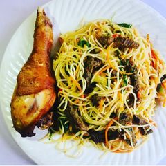 A picture of Shredded beef in pasta.