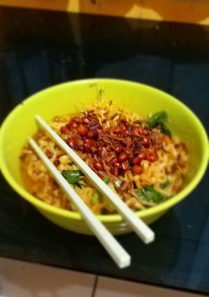 Foto resep Mie kuah bumbu uleg