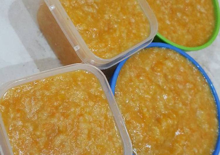 Cara Memasak Bubur Kabocha + Wortel + Kentang - MPASI 6m+ yang Gurih