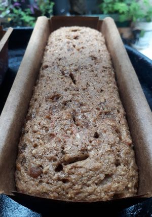 Una foto de Budín vegano de pomelo