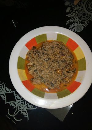 A picture of Egusi(melon) Soup.