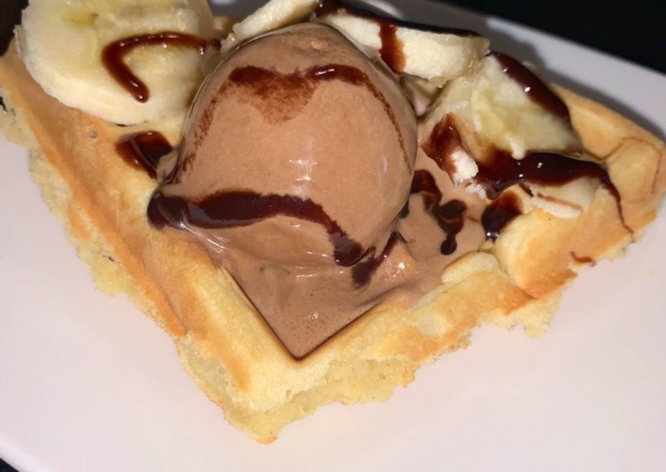 Masa de un riquísimo waffle 🧇 😍