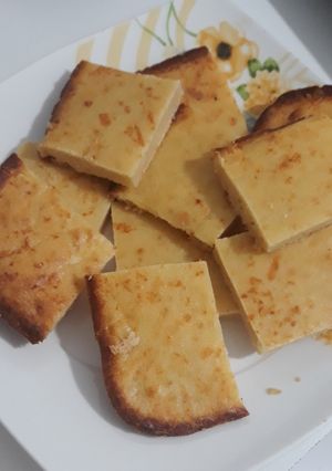 Una foto de Fainá de queso