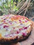 Kuchen tipo alemán de frambuesa